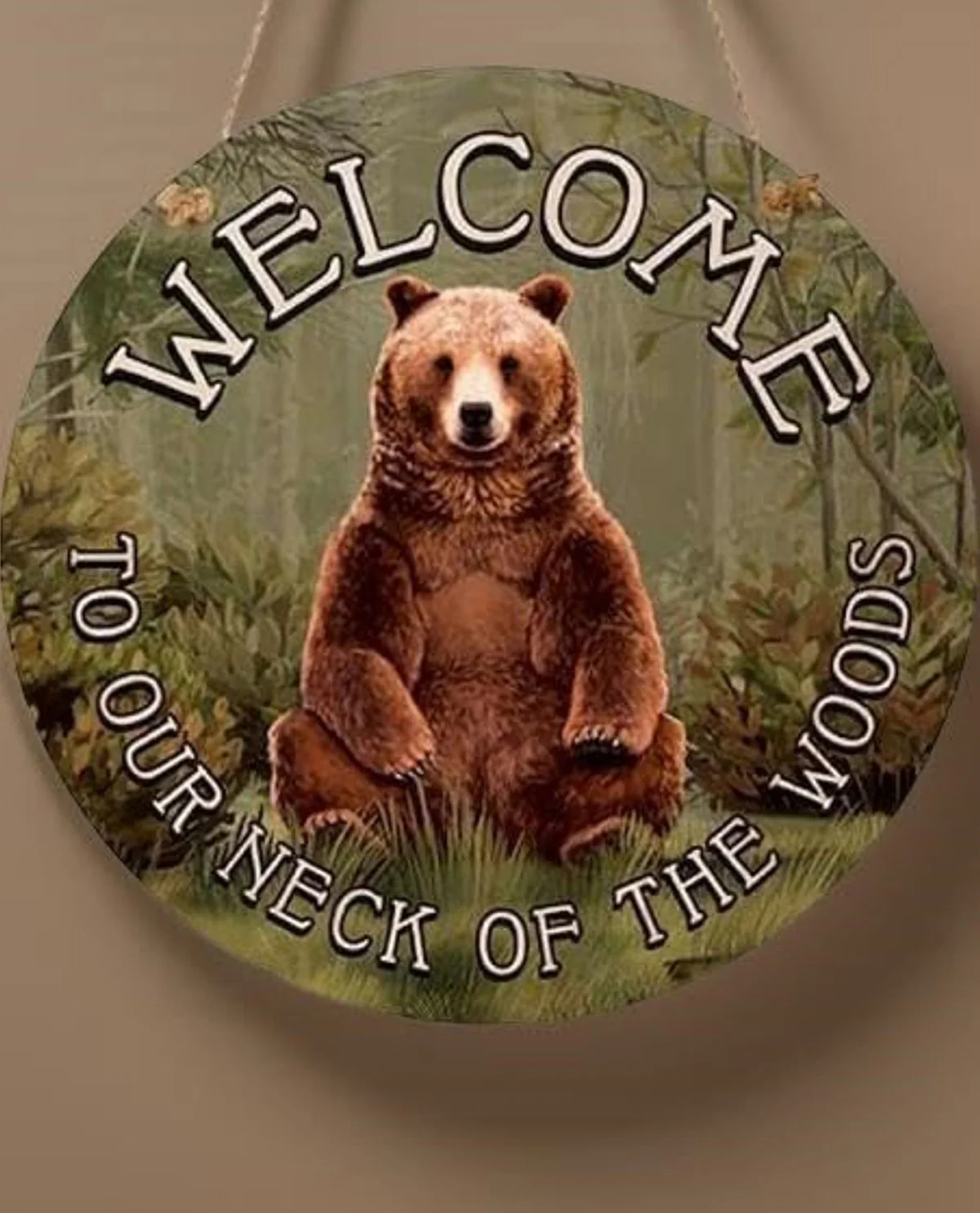 Our Neck of the Woods with Black Bear Door Hanger - Image 3