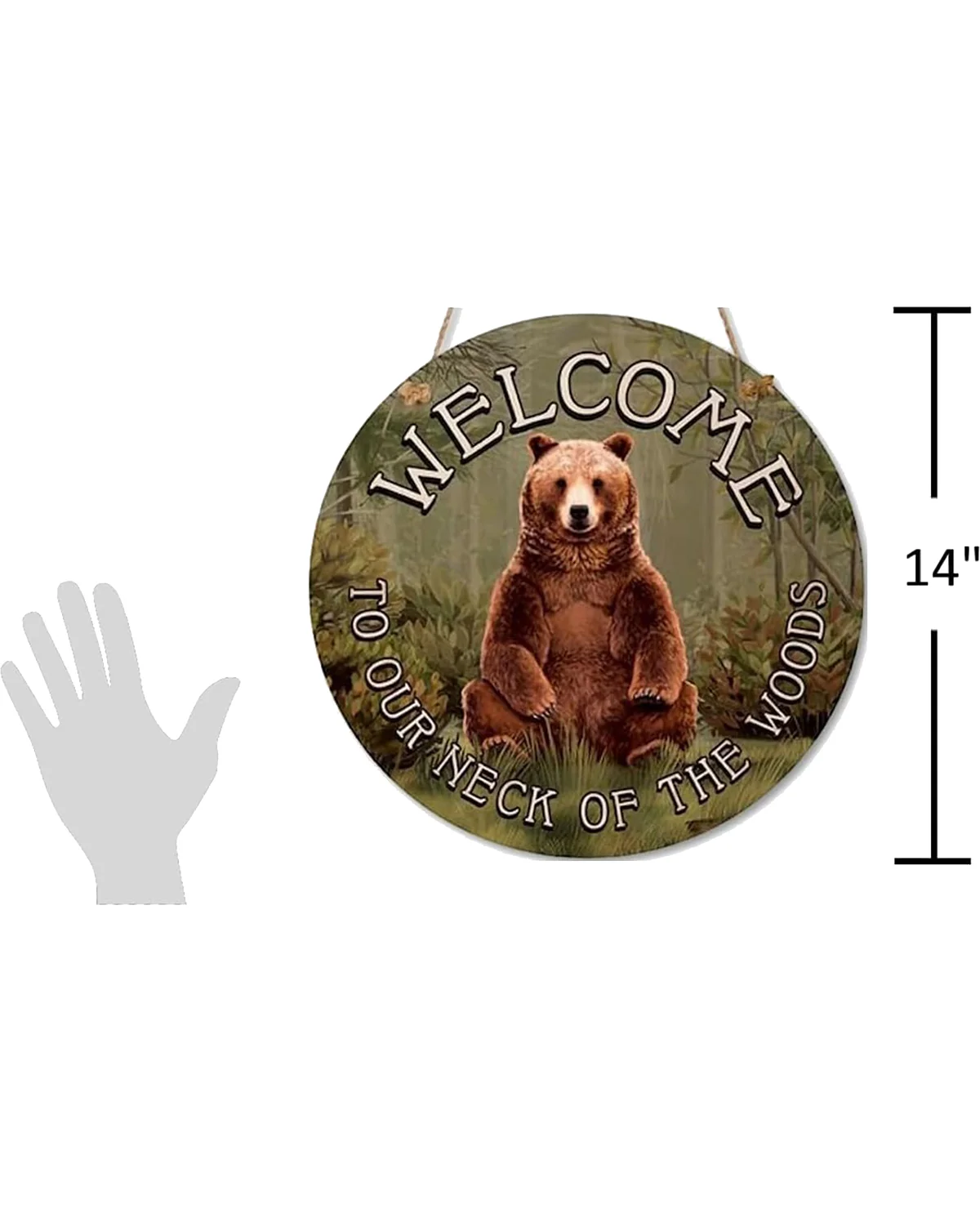 Our Neck of the Woods with Black Bear Door Hanger - Image 4