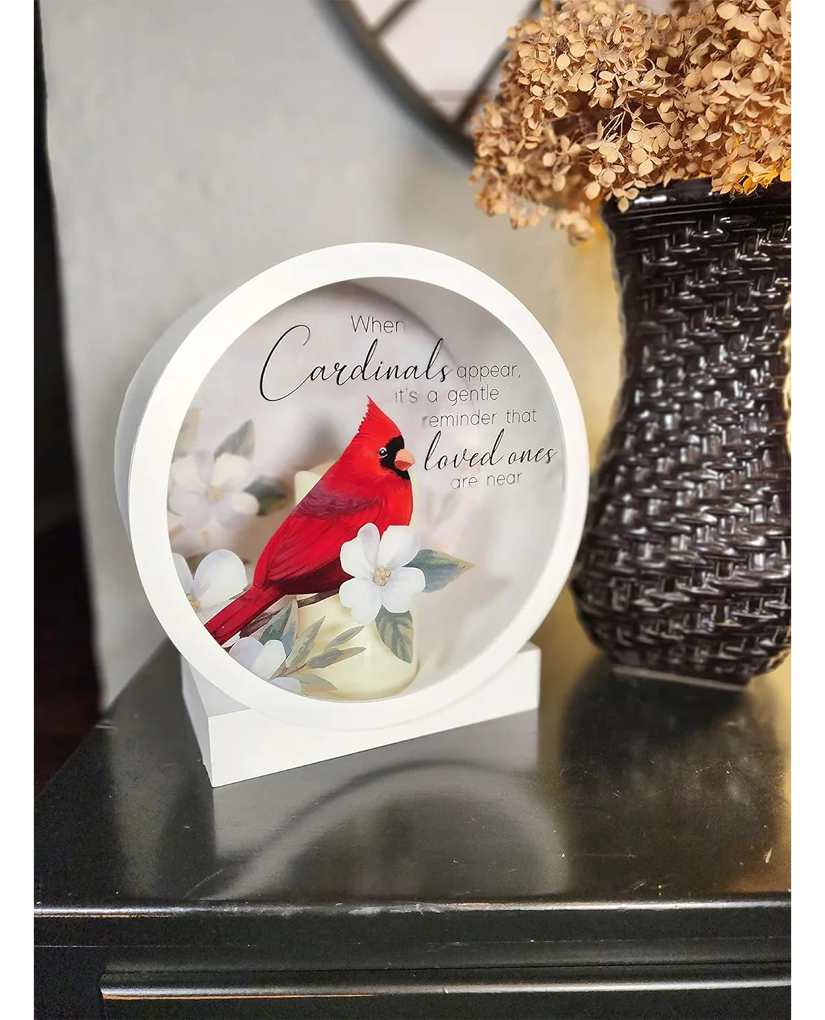 Cardinal Memorial Flameless LED Candle Sympathy Gift - Image 3