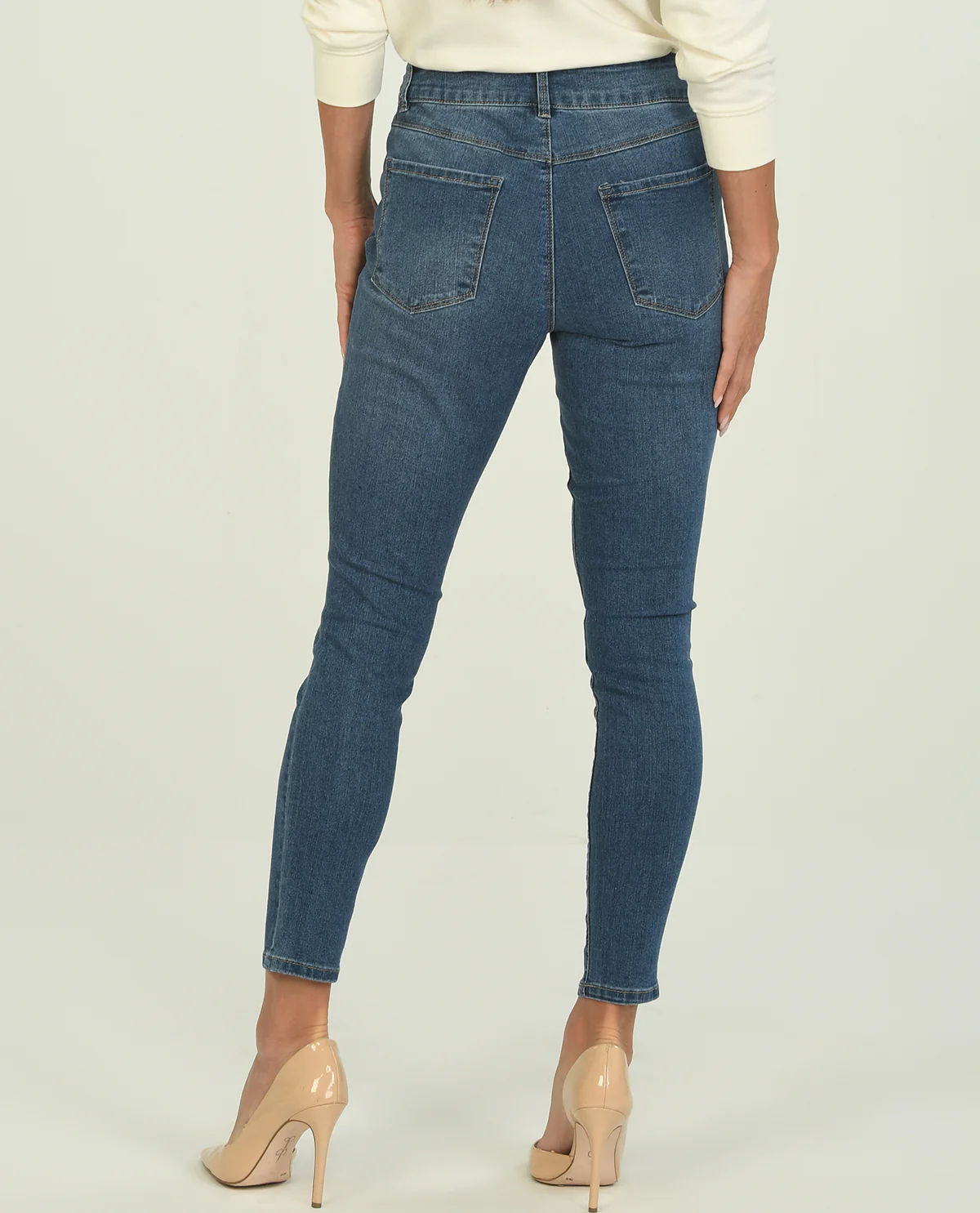 D Jeans Double Button Skinny Jeans - Image 6