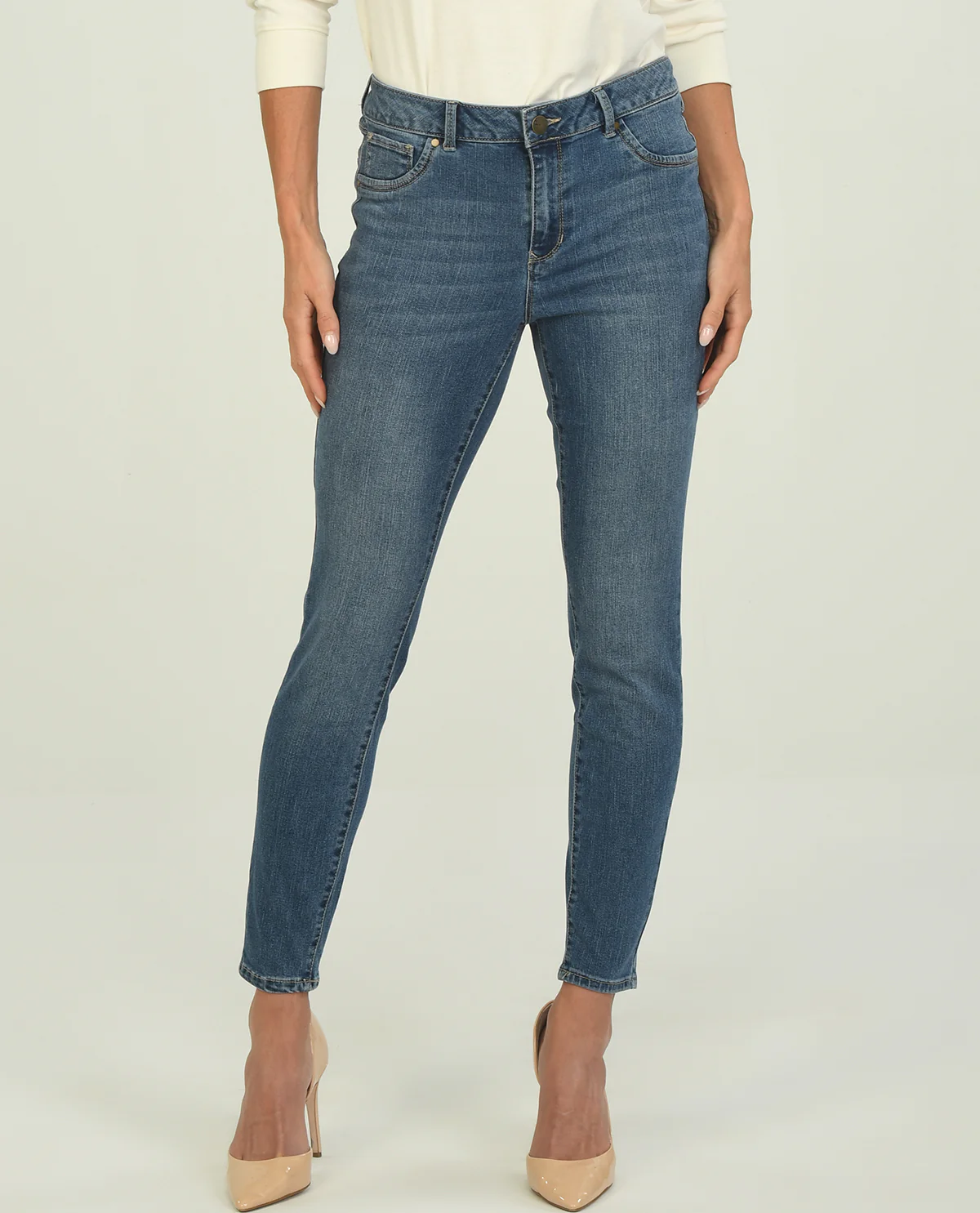 D Jeans Stone Wash Skinny Jeans - Image 4