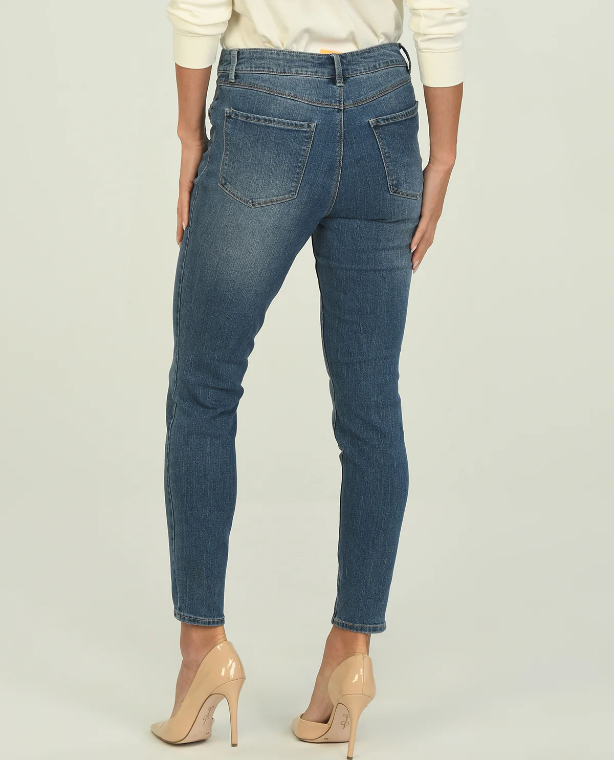 D Jeans Stone Wash Skinny Jeans - Image 5
