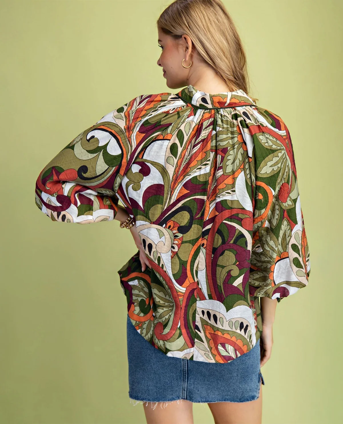 Gigio Plus Print Button Down Shirt - Image 5