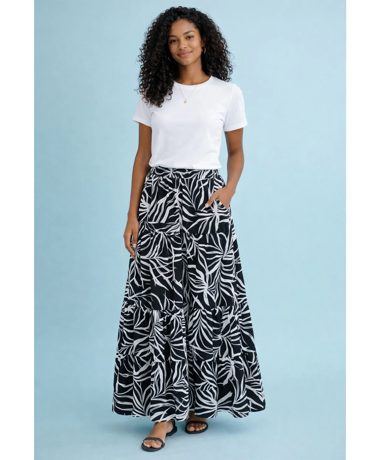 Robert Louis Print Silky Knit Skirt - Image 3
