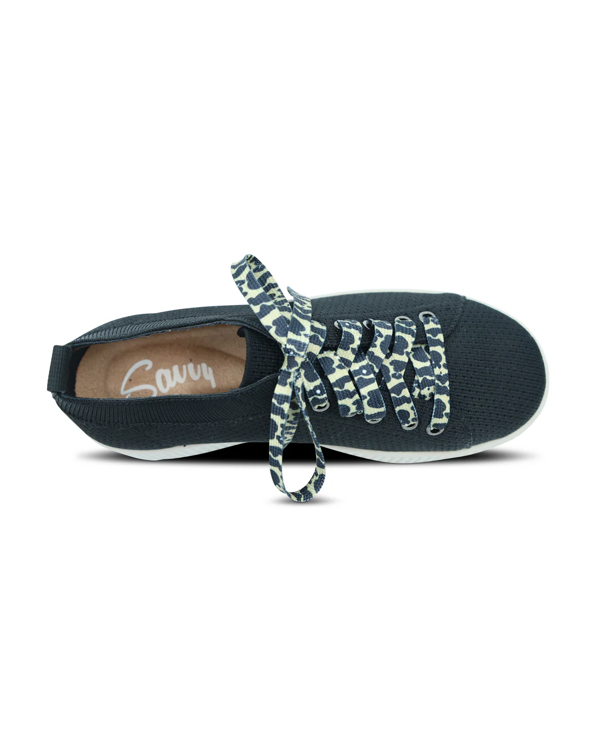 Savvy Flutter Black Leopard Laces - Image 4